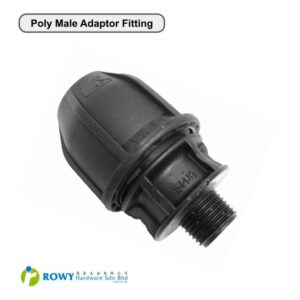 Poly Fitting Male Thread Adaptor HDPE MTA 20mm X 1/2 To 110mm X 4 Poly Pipe Connector Sirim Or Non Sirim PN16