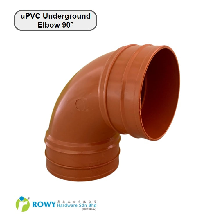 Elbow 90 Degree uPVC Pipe Fitting For 4' Inch To 6' Inch Underground Water Pipe